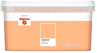 Alpina PANTONE Peach Fuzz – Wandfarbe im PANTONE-Farbton – 1 Liter