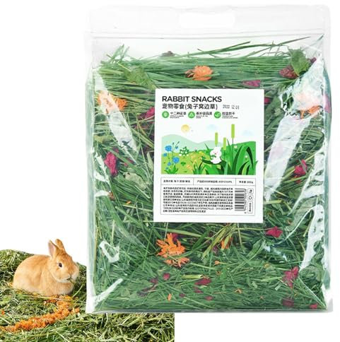 Foin pour Lapins et Rongeurs - Aliment Santé Naturel | Litière de Paille Sécurisée pour Hamsters, Gerbilles et Chinchillas, Riche en Fibres pour Digestion Saine et Équilibrée