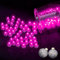Boule Rond Ballon Lumineux LED, Hulaiyaa 100 Pièces Rond LED Ballons Lumineux Intérieure, Mini LED Ballons Lampes pour Décoration Anniversaire Mariage Noël Halloween Lanterne Papier(Rose)