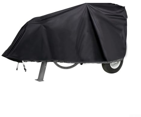 Premium Oxford Tuch Holzspalter Abdeckung, wasserdicht, staubdicht, wetterbeständig, Schutzhülle mit Riemen für elektrische, hydraulische Holzspalter, mehrere Größen erhältlich in Schwarz (145 x 69 x