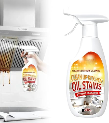 Strapazierfähiger Fettentferner, Reinigungs-Ölfleckenspray, Mehrzweck-Ölfleckenentferner für Herde, Grill und Dunstabzugshauben