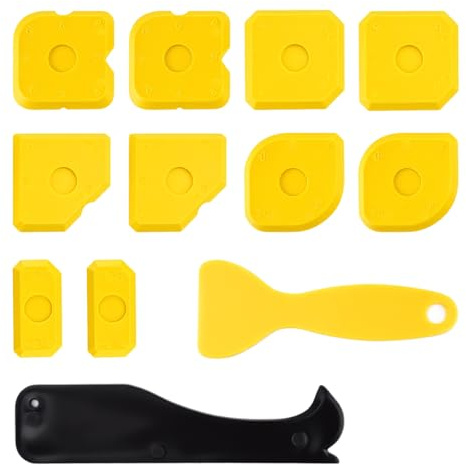 Lot de 12 extracteurs en silicone, lisseur de joints en silicone, outil de traction en silicone, extracteur de joint en silicone, extracteur de joint en silicone, dissolvant en silicone pour cuisine