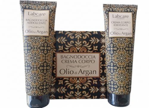 Labcare Cofanetto regalo Corpo Olio di Argana 1 Bagno Doccia 125 Ml + 1 Crema Corpo 125 Ml