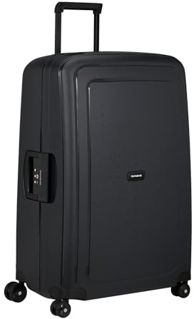 Samsonite S'Cure - Renewed Spinner L, Suitcase, L 75 cm, 102 L, Black (Black)