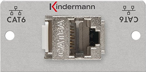 Kindermann Cat.6 (RJ45) Genderchanger/Anschlusskupplung 7444-526, 50x50mm