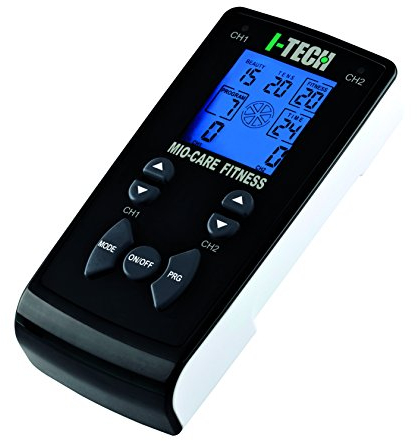 I Tech - Tens Mio-Care Fitness 2-Kanal-Elektrostimulator, 55 Programme (20 medizinische + 15 beauty + 20 fitness), 28376