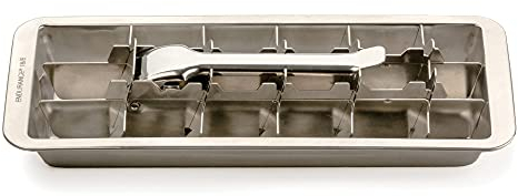 RSVP International ICE-18 Inspired, 18/8 Stainless Steel, Vintage Ice Cube Tray