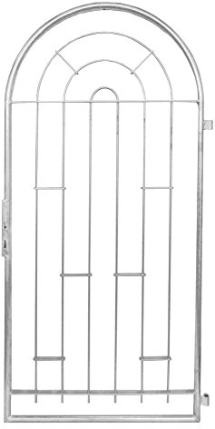 SIXONE® Pallas Kim Rundbogentor 960 × 1990 mm – feuerverzinkter Stahl, wetterfest & dekorativ für Garten & Einfahrt