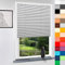 Aluminium Jalousie nach Maß, hochqualitative Wertarbeit, 28 Farben verfügbar, Maßanfertigung, für Fenster und Türen, Alu Jalousien, Decken und Wandmontage (Achatgrau, Höhe: 180cm x Breite: 100cm)