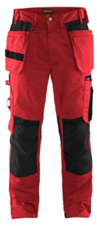 Blakläder 155518605699C50 Handwerker Bundhose Größe in Rot/Schwarz, C50