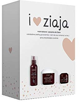 ZIAJA GESCHENKSET Hauptspflege: Kakaobutter Dusch Peeling, Bräunungspray, Creme (Kakaobutter Set2)