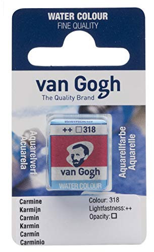 Van Gogh-Aquarellfarbe, halbes Näpfchen, Karmin 318