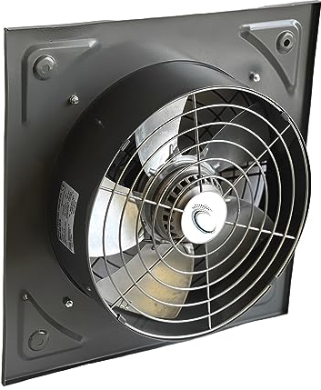 Uzman-Versand 200mm Wandventilator (KDR-200) Bauventilatoren Fensterventilator Wandlüfter Lüfter Ventilator Axialventilator Abluftventilator Wand Fenster Axial Einbauventilator 230V