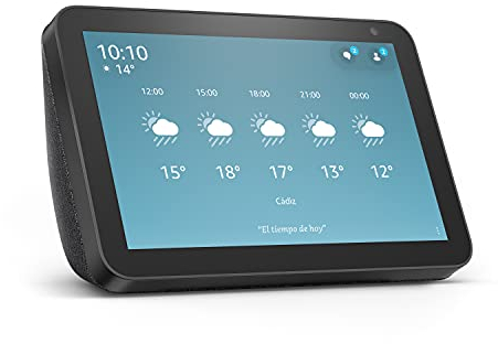 Echo Show 8 (1.ª generación, modelo de 2019) | Pantalla inteligente con Alexa | Mantén el contacto con la ayuda de Alexa | Antracita