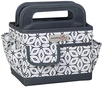 Everything Mary Schreibtisch-Organizer EVM12830-3, geometrisch, Grau/cremefarben