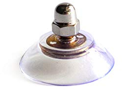 M5-D3 CM, Transparentes PVC M5 Gewinde Schraube Saugnapf Haken,Mit Nuss,3 cm Durchmesser,10 PCS