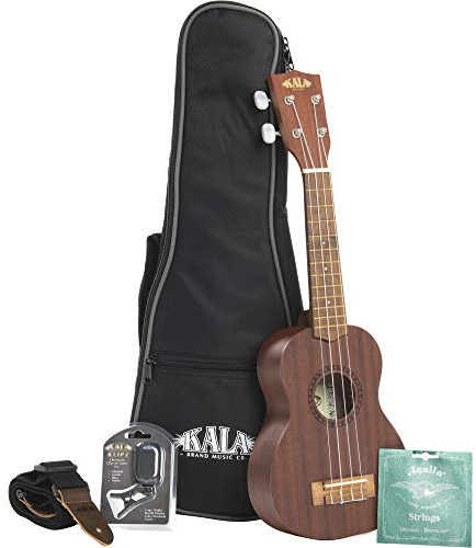 Kala Makala KA-15-S Bundle Sopran Ukulele Mahagoni Starter Set