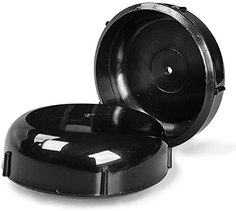 36 Pack of 1.5” Patio Wrought Iron Outdoor Furniture Seating Glides Caps, Floor Protectors Plastic Inserts Feet Caps for Table and Chair Leg Black