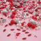 Streusel KISS ME weiss pink rot 90g Zuckerstreusel Ostern Hochzeit | STREUSEL GLÜCK |Sprinkles für Tortendeko Geburtstag Kindergeburtstag Party Muffins Cupcakes Cake Pops