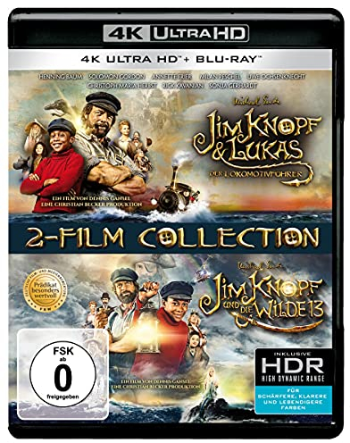 Jim Knopf & Lukas der Lokomotivführer + Jim Knopf und die Wilde 13 (2 4K Ultra-HD) (+ 2 Blu-ray 2D)
