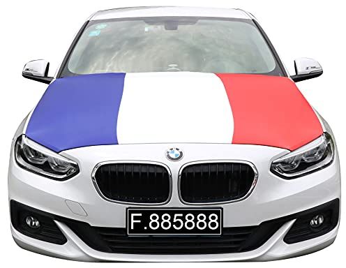 Sonia Originelli Motorhauben Fahne Autoflagge Überzieher Fanartikel WM EM Farbe: Frankreich