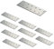 VHG Flat Connecting Joining Plates - Pack of 10 pcs (120 x 40 x 2) Heavy Duty Perforated Brackets, Galvanised Steel Sheet Braces, Metal Timber Fixing Repair Connector