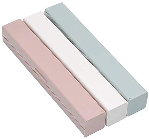 Dciustfhe 3 Pieces Plastic Wrap Dispenser, Food Wrap Cling Film Storage Organizer, Kitchen Aluminum Foil/Foil Wax Paper