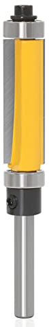 Mesee 8mm Schaft Flush Trim Fräser, Bündigfräser Set, HolzFräser Router Bit mit oberem und Unteren Lager Holzbearbeitungswerkzeug für Trimm Graviermaschine Trimmmaschine