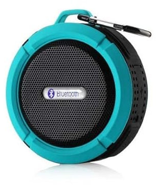 Altavoz Bluetooth Sport para Samsung Galaxy A12 Smartphone Ventosa Altavoz Micro Impermeable (Azul)