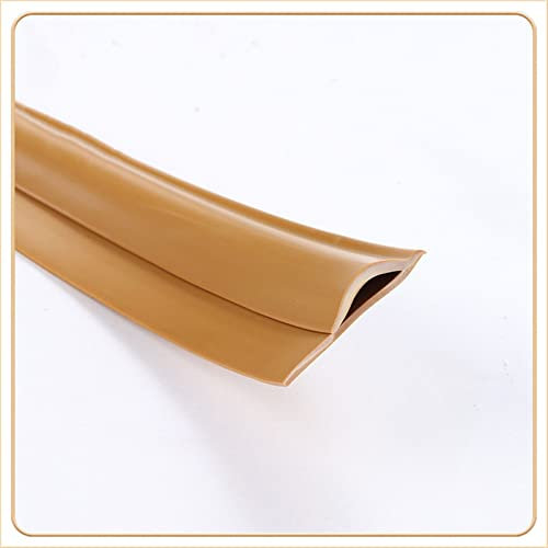 Kantenschutzleiste, PVC-Teppich- und Bodenübergangsleiste, Abdeckleiste, selbstklebend, geeignet for Schwellenübergänge mit Einer Höhe von weniger als 10 mm (Marron, Size : 8m)