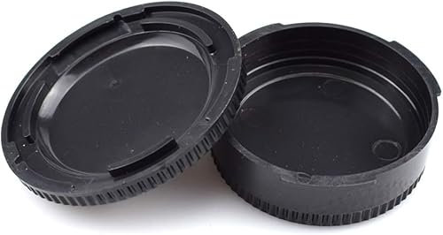 CamRebel FD Objektivrückdeckel und Kameragehäusedeckel für EOS Kamera mit Filbertuch und Objektivwischtuch (FD)