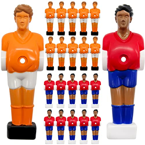 eyepower 22 Tischkicker Figuren 13mm - Spanien vs. Niederlande - Tisch Fussball Kicker Figuren - Tisch Fussballspiel Zubehör Fußball Kickertisch Ersatzteile Tischfussball Figuren Kicker Tisch