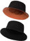 Zylioo 2 Stück Reversibel Fischerhut Anglerhut Doppelseitig Bucket Hat Beidseitig 100% Baumwolle Sonnenhut Sommerhut Damen Eimerhut