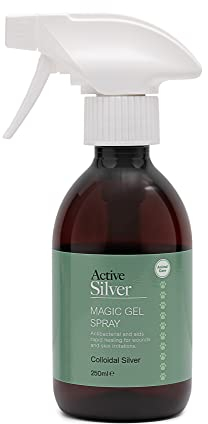 Active Silver Animal Care Magic Gel Spray (250 ml) mit kolloidalem Silber bei 25 ppm und Aloe Vera, Flasche mit Triggerspray
