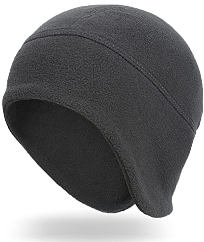 HANEVEAR Fahrrad Mütze Warm, Bike Warm Cap - Polarfleece-Material Warm&Winddicht | Herren/Damen Fahrrad Mütze | Helm-Unterziehmütze - für Winter, für Bike Cap Rennrad MTB