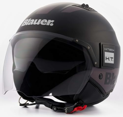 Blauer Bet HT Jethelm, schwarz/Titan, M (56/58)