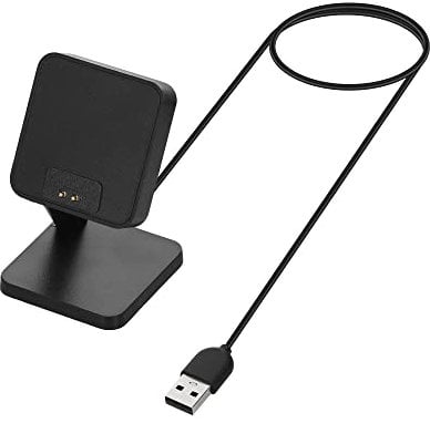 kwmobile Caricabatterie Orologio Fitness Compatibile con Xiaomi Redmi Band 2 - USB Charger Smart Watch - Stand Caricatore Smartwatch con Filo 100 cm