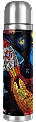 Insulated Water Bottle Stainless Steel Water Bottles Metal Water Bottle, Abstract Art Universe Space Planets