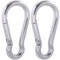 SEPWIK 316 Stainless Steel Carabiner Clips - Heavy Duty Hooks, Keychain Spring Snap for Dog Leash, Outdoor Camping, Swing, Hammock
