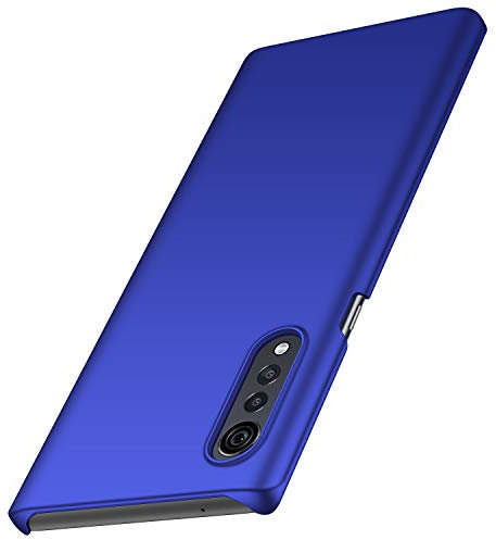 Kqimi Hülle für LG Velvet 5G Ultradünne Leichte Matt Handyhülle Einfache Stoßfeste Kratzfeste Ganzkörper Hülle kompatibel mit Verizon T-Mobile AT&T Versionen LG Velvet 5G (6.8'') 2020 (Blau)