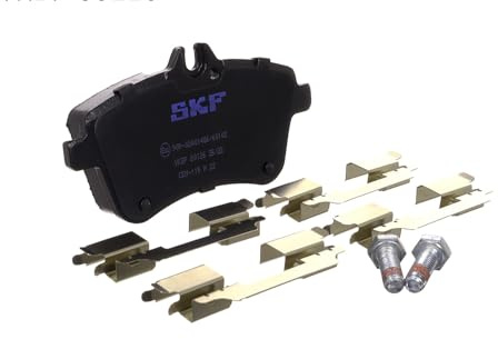 SKF Scheibenbremse Bremsbelag mit Zubehör VKBP 80126-4er Set - Position Vorderachse Höhe 73 mm Länge 166 mm Breite 103 mm Dicke 19,1 mm OE Qualität