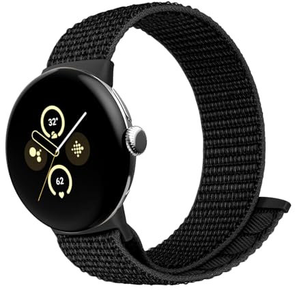 SimpleThings Nylonarmband für Google Pixel Watch 2/1/3 4 (41mm) Armband, Verstellbare Atmungsaktive Weiche Leichte Sportschlaufe für Google Watch Herren und Damen