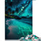Puzzle für Erwachsene, 1000 Teile, Nachtansicht, Strand, Holzpuzzle, Puzzle für 12-Jährige, Lernspiel, Herausforderungsspielzeug, Größe: 50 x 75 cm