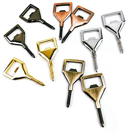 Happysnow Metall-Flaschenöffner-Sets, Einsatz DIY Metall-Bieröffner, Quadratischer Öffner (10 Stück)