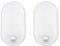 18W Oval LED Außenwandleuchte mit PIR-Bewegungsmelder 4000K IP65 wasserdicht für Garten, Terrasse, Garage, Flur, Keller, Wintergarten in Weiß - LED Wandlampe mit Bewegungssensor - 2 Stück