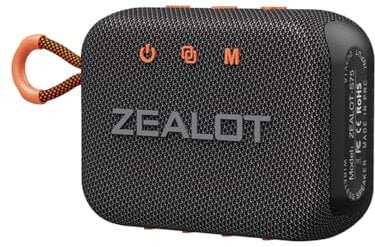 Zealot S75 Beach Speaker IPX6 Waterproof & Sandproof Portable Bluetooth 5.2 Speaker, 16W, 8H Playtime, Black