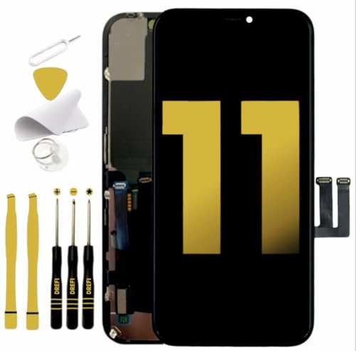 DREFI Display für iPhone 11 LCD 6.1 mit Schutzglas und Werkzeuge