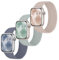 Raradev 3 pulseras trenzadas compatibles con Apple Watch, 41 mm, 40 mm, 38 mm, banda elástica de nailon Solo Loop Sport pulseras para iWatch Series 9 8 7 6 5 4 3 2 1 SE