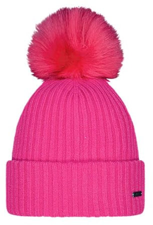 Barts Strickmütze Kenzie Wintermütze mit Kunstfell-Bommel 4955 Hot Pink 30