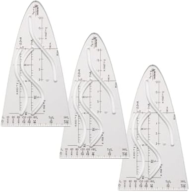 3 Stk Parabelschablone Mathe Geometrie,Plastic Normal Parabel Kurvenlineal,Flexibel Schablonen MaßBestäNdigeundformstabile, Normalparabel Multifunktionales,Kurvenschablone für Studenten Büro Designer